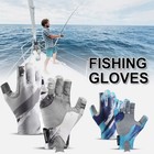 Sailing Glove Half Finger Grip Kayaking Surfing Fishing Men Women Deckhand Glove