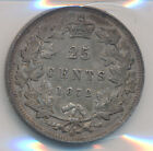 Canada Victoria 25 Cents 1872h Obverse 2 - Iccs Ef40