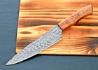 Custom Made Hand Forged Damascus Steel Blade Kitchen Chef Knife 2855