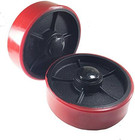 Pallet Jack Steer Wheels With Bearings Poly Tread - A Pair