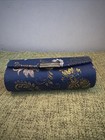 Vintage Lipstick Case Holder With Floral Design   Mirror