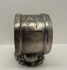 Antique Silver Plate Horse Napkin Ring Holder Etched Ornate