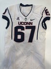 Game Worn Used Uconn Huskies Connecticut Football Jersey  67 Size 42 Mueller