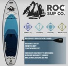 Roc Outdoors Inflatable Stand-up Paddle Board  10  X 32 x 6   Navy Blue Sup New