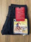 Nos Vtg 40s 50s Test Buster Plaid Lined Cowboy Jeans Deadstock 26x25 Prentice