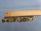 Vintage Apollo Space Missions Charm Bracelet 9 Charms  Missions 7 T0 15  