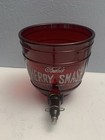 1920 s Engraved Fowlers Cherry Smash Juice Soda Dispenser Fountain Glass Bowl
