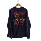 Vintage Garth Brooks  Mens Xl Friends In Low Places Long Sleeve Shirt Navy Hanes
