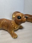 Vtg Ceramic Squirrel Wall Climbing Set Of 2 Nice