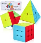 Speed Cube Set  Magic Cube Set Of 2x2x2 3x3x3 Pyramid Cube Smooth Puzzle Cube   