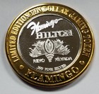  999  10 Silver Strike   Gambling Token   Flamingo Hilton   American Superstar