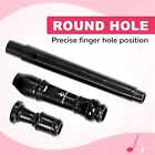 Soprano Instrument German Fingering 8 Hole Flute Abs Descant Recorders Black