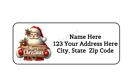 30 Merry Christmas Santa Personalized Return Address Labels 1 In X 2 625 In