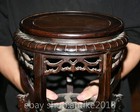 12 4  Old Chinese Huanghuali Wood Hand Carved Chair Bench Stool Footstool Statue