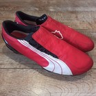 Vtg Puma V1 06 Sg 2006 Carbon Red white black Soccer Cleats Football Boots Sz 12