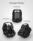 Sweetwavet Car Seat Cover Baby Boy  Infant Car Seat Canopy Outdoor  2 Layers