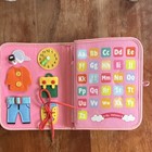 Unicorn Felt Quiet Busy Book Toddler Learning Abc Alphabet Shapes Animals Zipper
