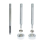 70 Sets 15mm 5 8  Heavy Duty Snap Fasteners Kit  Metal Snaps For 15mm  Nickel 