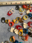 Vintage Vending Gumball Machine Cracker Jack Prize Rings Lot Of 140 Pieces Read