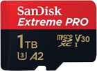 Sandisk Exreme Pro 1tb 2tb Micro Sd Gaming Video Recording Drones   Smartphones