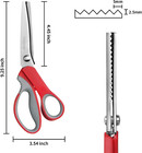 Pinking Shears Craft Scissors - 9  Stainless Steel Fabric Craft Scrapbook 