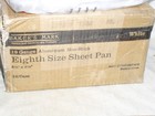 One New Eighth Size White Al Non Stick Sheet Pan 9-1 2  X 6-1 2  Bun Baking Tray