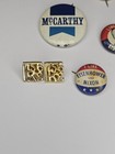 55pc Vintage Political Campaign Button Pin Lot Fdr Taft Mccarthy Bush Dole Nixon