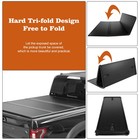 4 5ft 4 6ft Tri-fold Hard Solid Bed Tonneau Cover For Ford Maverick 2022-2025