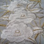 Embroidery Half-collar For Furisode   Wedding Kimono New White Gold Polyester