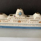 Russ Berrie Menorah Hand Painted Hebrew Temple Design Chanukah Jewish 14  Long Z
