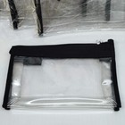 4pk Travel Toiletry Bag Makeup Kit Clear Vinyl Tsa Security Plane Zippered Pouch
