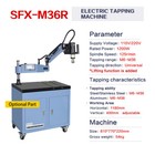 Us Stock M6-m36 Electric Tapping Machine 360 Degree Flexible Arm Ansi Collets