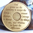 Alcoholics Anonymous Aa 2 Month Sobriety Bronze Medallion Coin Chip Token Sober