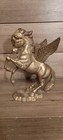 Vintage Solid Brass Pegasus Winged Horse 8 5  Tall
