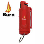 Burn Pepper Spray 1 2oz Self Defense Keychain Red Security Case Molded