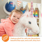 Melissa   Doug Giant Unicorn - Lifelike Stuffed Animal  over 2 Feet Tall 