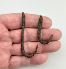 Iron Fur Trade Fish Hooks - Blacksmith Made - Lot Of 2 - Pine Co  Mn - Neubauer