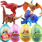 Sealive Dino Surprise Toy Eggs Hatch T-rex Triceratops Deformation Dinosaur Toys
