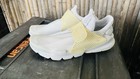 Nike Sock Dart Men s White Light Yellow Mesh Slip-on Cushioned Low Top Running
