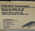 Stanley Bostitch 16ga Flash Galvanized Staples 1  Crown X 1-1 4 Leg  Box 10 080