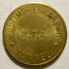 Baltimore Harbor Tunnel  maryland  Transit Token - Md60av
