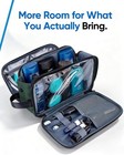 Travel Toiletry Bag For Men Large Dopp Kit Dual Compartment Full Open Organizer