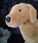 Rare Melissa   Doug Large 24 X 32  Yellow Lab Plush Dog Stuffed Animal Excellent