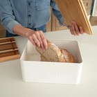 Beautiful Bread Box With Wooden Lid For Your Kitchen Countertop - Spacious Co   