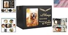 Large Wooden Pet Memorial Urn For Dog Or Cat Ashes - Personalized Photo Frame