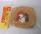 Vintage Corksters French Poodle Cork Trivets Pack Of 3 Bar Ware