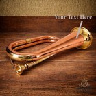 Personalized Engraved Civil War Era Brass Bugle - Us Military  Horn