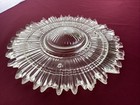 Antique Vintage Art Deco Starburst Clear Glass Ceiling Three-hole Light Shade