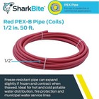 1 2 In  X 50 Ft  Red Pex Pipe Sharkbitee Tubing Potable Water Plumbing Systems