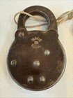 Vintage Quality Six Lever Padlock With Key Old Antique Lock